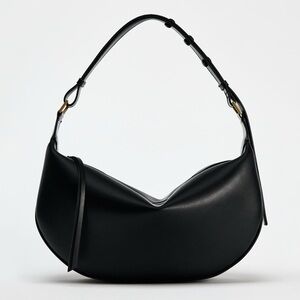 Zara crescent half moon bag